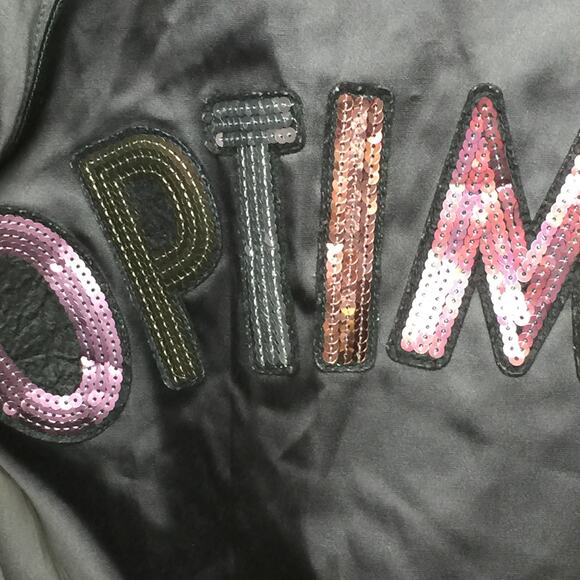 Express x Karlie Kloss Collab Reversible Gray & Army Green Bomber Jacket Small - Picture 6 of 9